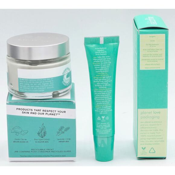 REN Clear Skincare Clearcalm Pore Detox Mask & skinfix acne+ BHA Spot Treatment - Picture 4 of 5